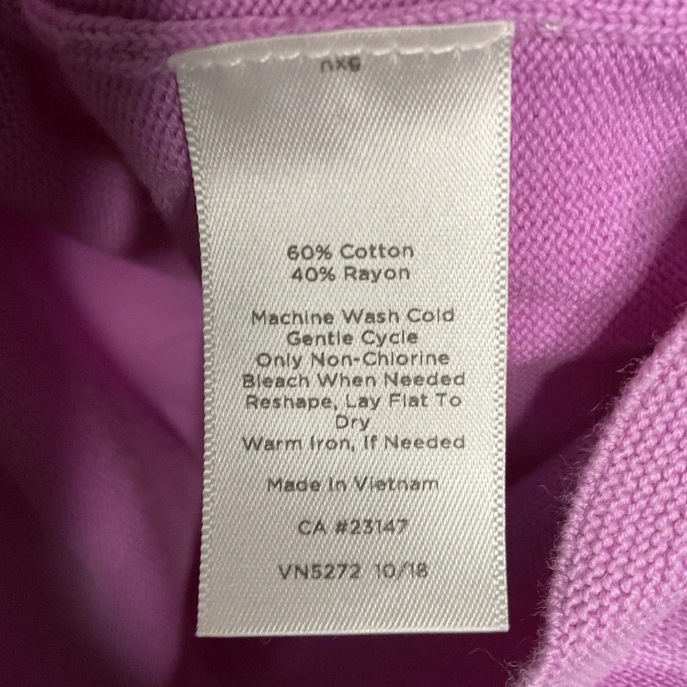 Talbots Girlfriend Cardigan Women's  Medium Raspberry Button‎ Front Chic Modern